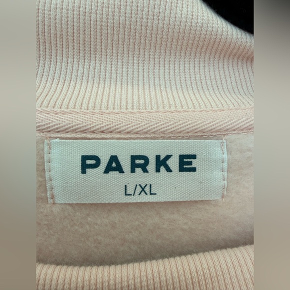 NWT PARKE Valentine's Varsity Mockneck - Peony + Crimson - Picture 4 of 8